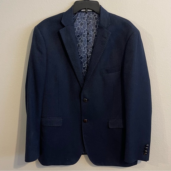 Eleganza Platinum Sports Coat Blazer by Giorgio Sanetti. Size 44R. - Picture 1 of 7